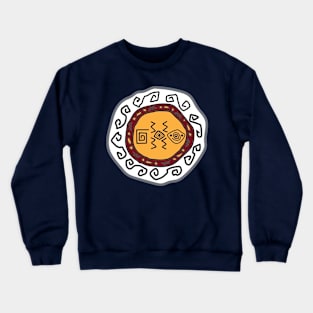 Circular Tribal art Crewneck Sweatshirt